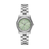 Emporio Armani Federica Mint Green Dial Silver Steel Strap Watch for Women - AR11656