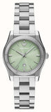 Emporio Armani Federica Mint Green Dial Silver Steel Strap Watch for Women - AR11656