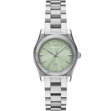 Emporio Armani Federica Mint Green Dial Silver Steel Strap Watch for Women - AR11656