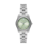 Emporio Armani Federica Mint Green Dial Silver Steel Strap Watch for Women - AR11656