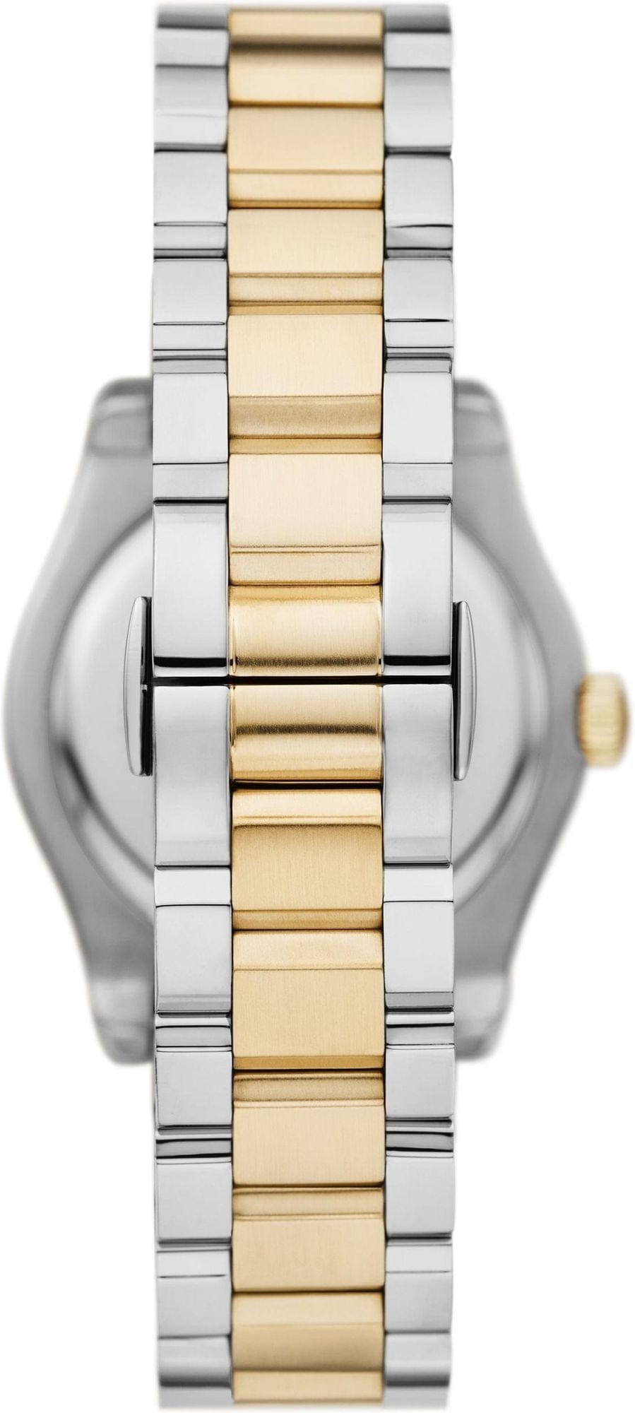 Emporio Armani Federica Mother of Pearl Dial Two Tone Steel Strap Watch for Women - AR11559