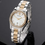 Emporio Armani Federica Mother of Pearl Dial Two Tone Steel Strap Watch for Women - AR11559