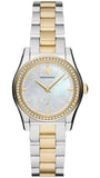Emporio Armani Federica Mother of Pearl Dial Two Tone Steel Strap Watch for Women - AR11559