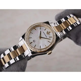 Emporio Armani Federica Mother of Pearl Dial Two Tone Steel Strap Watch for Women - AR11559