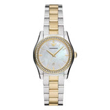 Emporio Armani Federica Mother of Pearl Dial Two Tone Steel Strap Watch for Women - AR11559