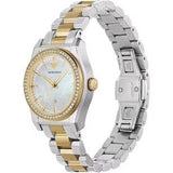 Emporio Armani Federica Mother of Pearl Dial Two Tone Steel Strap Watch for Women - AR11559