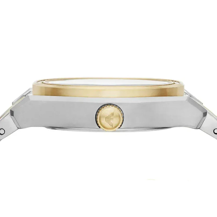 Emporio Armani Federica Mother of Pearl Dial Two Tone Steel Strap Watch for Women - AR11559