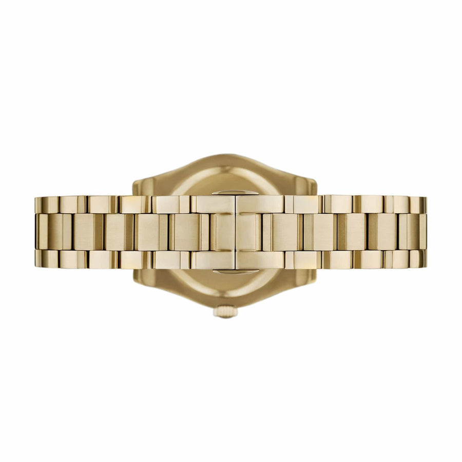 Emporio Armani Federica Mother of Pearl White Dial Gold Steel Strap Watch for Women - AR11657