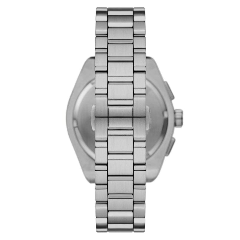 Emporio Armani Federico Chronograph Black Dial Silver Steel Strap Watch For Men - AR11560