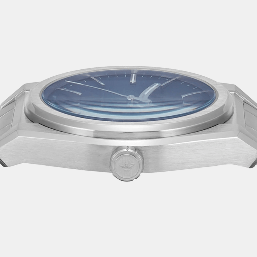 Emporio Armani Frederico Analog Blue Dial Silver Steel Strap Watch for Men - AR11620