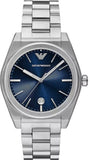 Emporio Armani Frederico Analog Blue Dial Silver Steel Strap Watch for Men - AR11620