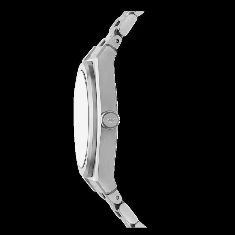 Emporio Armani Frederico Analog Green Dial Silver Steel Strap Watch for Men - AR11621
