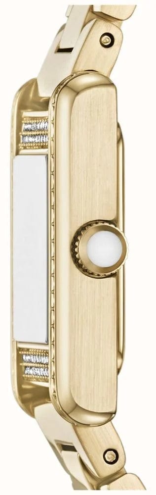 Emporio Armani Genni Crystals Gold Dial Gold Steel Strap Watch for Women  - AR11663