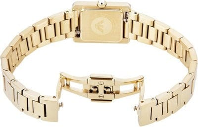 Emporio Armani Genni Crystals Gold Dial Gold Steel Strap Watch for Women  - AR11663