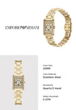 Emporio Armani Genni Crystals Gold Dial Gold Steel Strap Watch for Women  - AR11663