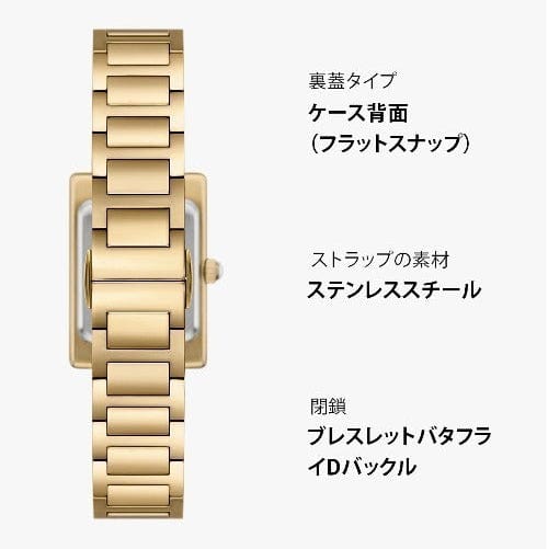 Emporio Armani Genni Crystals Mother of Pearl Dial Gold Steel Strap Watch for Women - AR11659