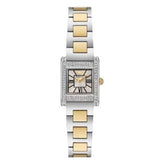Emporio Armani Genni Crystals Silver Dial Two Tone Steel Strap Watch for Women - AR11704