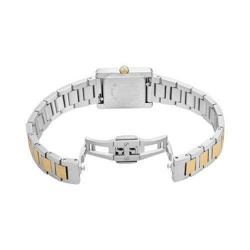 Emporio Armani Genni Crystals Silver Dial Two Tone Steel Strap Watch for Women - AR11704