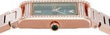 Emporio Armani Genni Green Dial Rose Gold Steel Strap Watch for Women - AR11641
