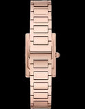 Emporio Armani Genni Green Dial Rose Gold Steel Strap Watch for Women - AR11641