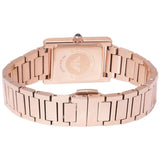 Emporio Armani Genni Green Dial Rose Gold Steel Strap Watch for Women - AR11641