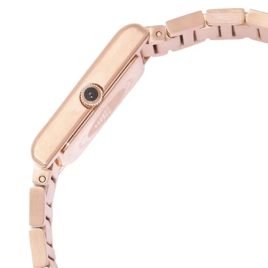 Emporio Armani Genni Green Dial Rose Gold Steel Strap Watch for Women - AR11641