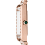 Emporio Armani Genni Green Dial Rose Gold Steel Strap Watch for Women - AR11641