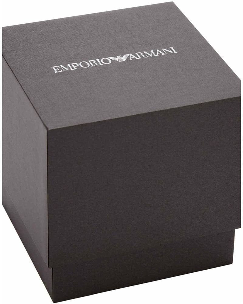 Emporio Armani Genni Mother of Pearl Dial Two Tone Steel Strap Watch for Women - AR11626