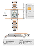 Emporio Armani Genni Mother of Pearl Dial Two Tone Steel Strap Watch for Women - AR11626