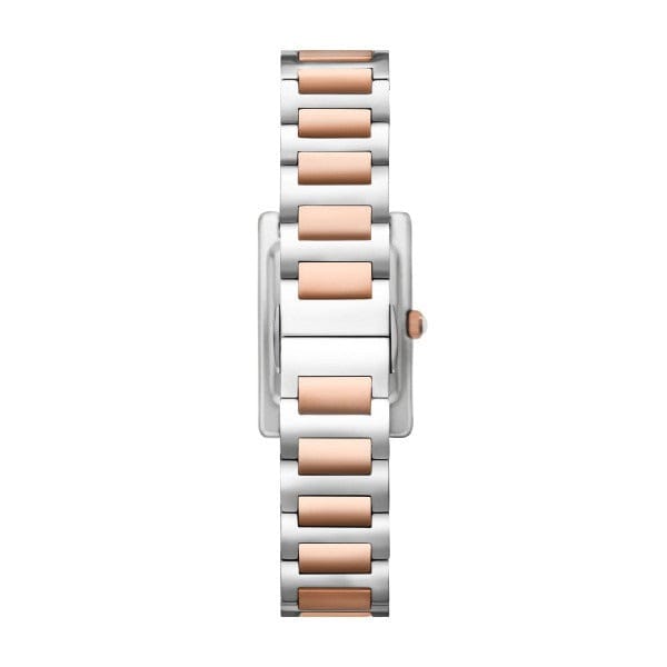 Emporio Armani Genni Mother of Pearl Dial Two Tone Steel Strap Watch for Women - AR11626