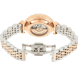 Emporio Armani Gianni T-Bar Analog White Dial Two Tone Steel Strap Watch For Women - AR60019