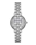 Emporio Armani Gianni T-Bar Blue Dial Silver Steel Strap Watch for Women - AR11627