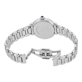 Emporio Armani Gianni T-Bar Blue Dial Silver Steel Strap Watch for Women - AR11627