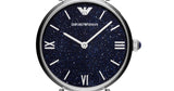 Emporio Armani Gianni T Bar Dark Blue Dial Silver Stainless Steel Watch For Women - AR11091