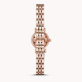 Emporio Armani Gianni T-Bar Mother of Pearl Dial Rose Gold Steel Strap Watch For Women - AR11203