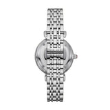 Emporio Armani Gianni T-Bar Pink Dial Silver Steel Strap Watch for Women - AR11686