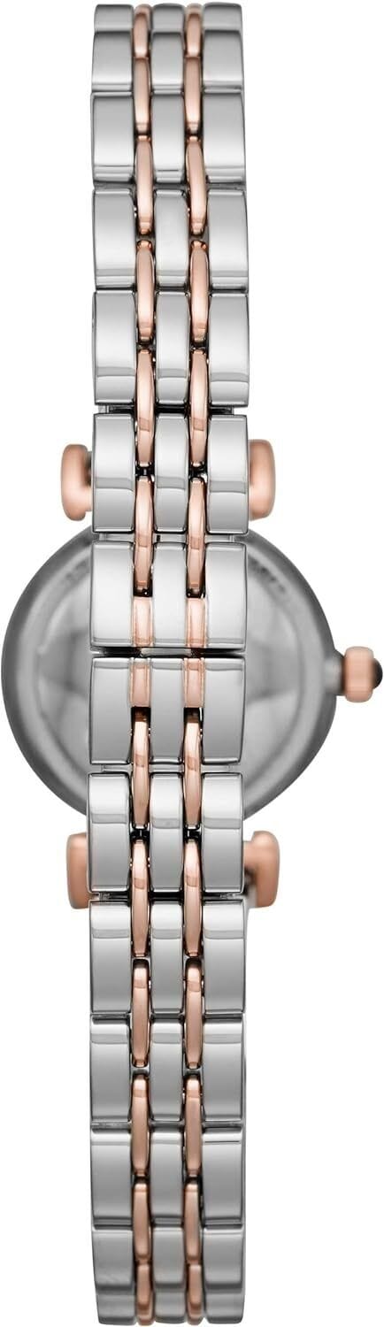 Emporio Armani Gianni T Bar Quartz Blue Dial Two Tone Steel Strap Watch For Women - AR11222