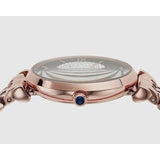 Emporio Armani Gianni T-Bar Quartz Crystals Black Dial Gold Steel Strap Watch For Women - AR11423