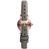 Emporio Armani Gianni T Bar Quartz Gray Dial Gray Leather Strap Watch For Women - AR1727