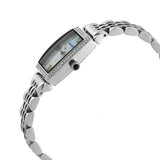 Emporio Armani Gianni T-Bar Quartz White Dial Silver Steel Strap Watch For Women - AR11405
