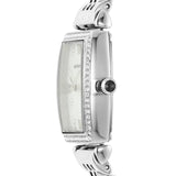 Emporio Armani Gianni T-Bar Quartz White Dial Silver Steel Strap Watch For Women - AR11405