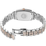 Emporio Armani Gianni T Bar White Mother Of Pearl Dial Two Tone Steel Strap Watch For Women - AR11519