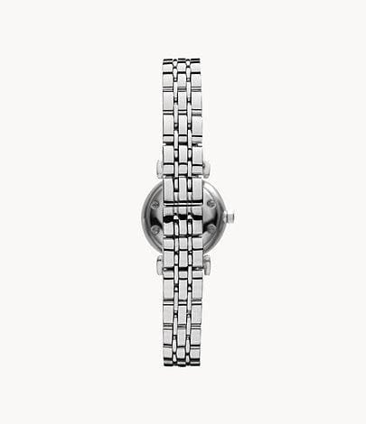 Emporio Armani Gianni White Dial Silver Steel Strap Watch For Women - AR1763