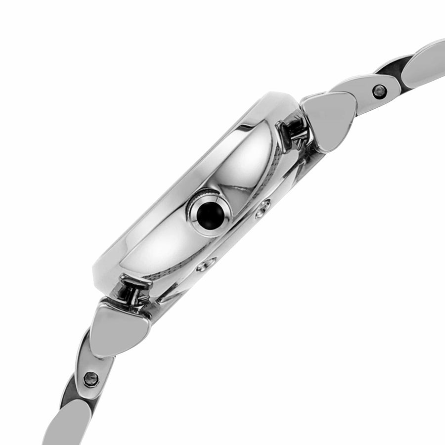 Emporio Armani Gianni White Dial Silver Steel Strap Watch For Women - AR1763