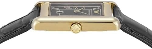 Emporio Armani Gino Black Dial Black Leather Strap Watch for Men - AR11666