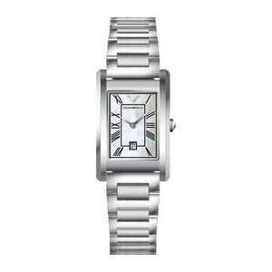 Emporio Armani Gino Mother of Pearl Dial Silver Steel Strap Watch for Men - AR11664