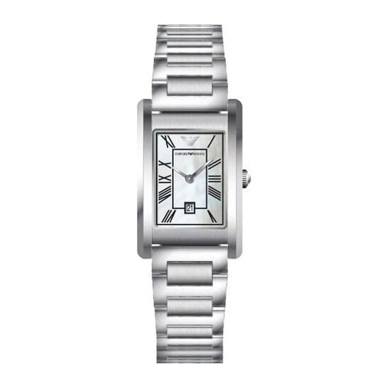 Emporio Armani Gino Mother of Pearl Dial Silver Steel Strap Watch for Men - AR11664