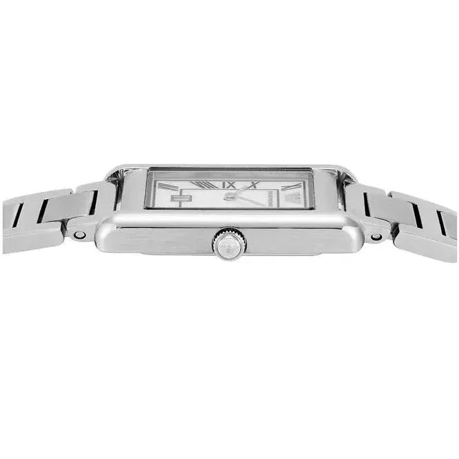 Emporio Armani Gino Mother of Pearl Dial Silver Steel Strap Watch for Men - AR11664