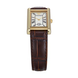 Emporio Armani Gino White Dial Brown Leather Strap Watch for Men - AR11665