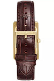 Emporio Armani Gino White Dial Brown Leather Strap Watch for Men - AR11665